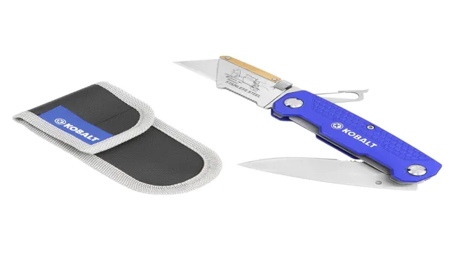 how to close a kobalt utility knife
