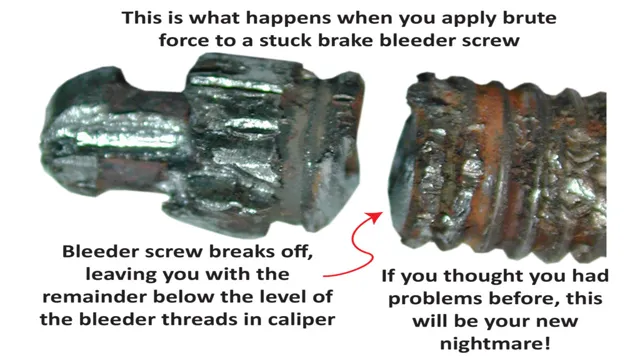 how to remove a broken brake bleeder 1 how to remove a broken brake bleeder