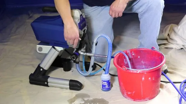 how to store paint sprayer overnight